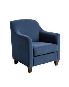 Destrey Upholstered Parsons Chair In Indigo (synthetic illustration; no displayed measurements)