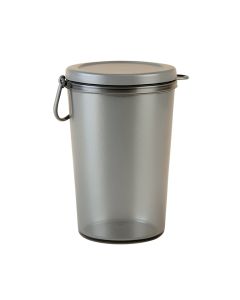 Holly Arc Storage Canister With Lid - Gray
