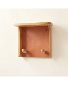 Sage Arc Wall-Mounted Entryway Organizer Shelf - Terracotta (synthetic illustration; no displayed measurements)