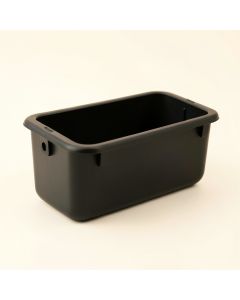 Heath Bluff Empty Railing Planter With Integral Brackets - Black (synthetic illustration; no displayed measurements)