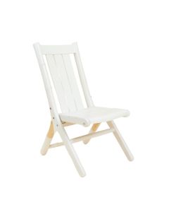 Olive Bridge Folding Outdoor Chair - White (synthetic illustration; no displayed measurements)