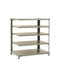 Olive Bend Desktop Shelving Unit - Gray (synthetic illustration; no displayed measurements)
