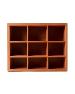 Stone Bend Empty Mug-Storage Cabinet Insert - Terracotta (synthetic illustration; no displayed measurements)