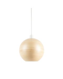 Spruce Bridge Pendant Light Suspended From One Plain Cable - Ivory (synthetic illustration; no displayed measurements)