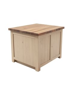 Kailee Kitchen Island With Butcher Block Top