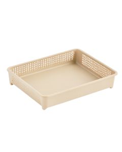 Ash Crest Empty Under-Desk Cable Tray - Beige