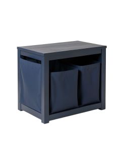 Cedar Bend Laundry Sorting Station With Plain Removable Bags - Navy (synthetic illustration; no displayed measurements)