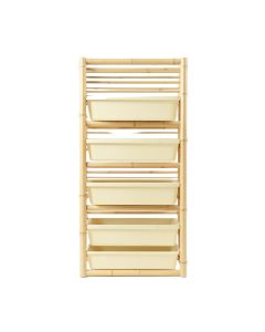 River Arc Empty Vertical Garden Frame - Cream (synthetic illustration; no displayed measurements)