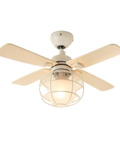 Coven 5 - Blade Caged Ceiling Fan Light Kit Included (synthetic illustration; no displayed measurements)