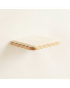 Rowan Bend Wall-Mounted Cat Perch - Ivory (synthetic illustration; no displayed measurements)