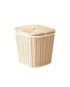 Ash Branch Laundry Hamper - White