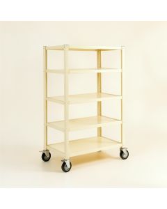 Cliff Branch Empty Rolling Workshop Cart - Ivory (synthetic illustration; no displayed measurements)