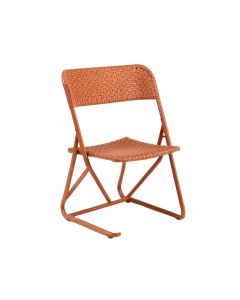 Slate Canyon Folding Outdoor Chair - Terracotta (synthetic illustration; no displayed measurements)