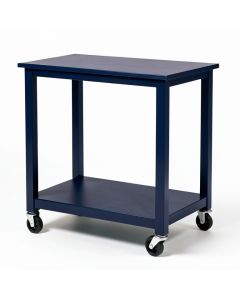 Sage Arc Empty Rolling Workshop Cart - Navy (synthetic illustration; no displayed measurements)