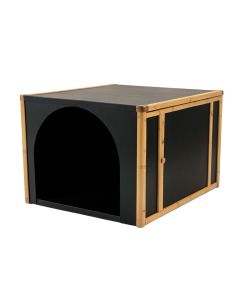 Ash Dell Empty Furniture-Style Litter Enclosure - Black