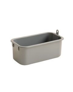 Glen Crest Empty Railing Planter With Integral Brackets - Gray