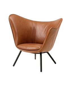 Aldo 31 '' Wide Genuine Leather Butterfly Chair (synthetic illustration; no displayed measurements)