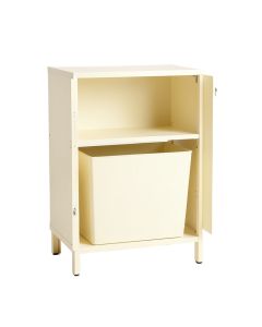 Briar Branch Freestanding Pull-Out Hamper Cabinet - Cream (synthetic illustration; no displayed measurements)