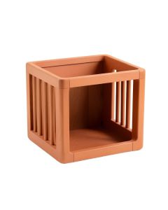 Lake Dale Empty Furniture-Style Pet Crate - Terracotta (synthetic illustration; no displayed measurements)