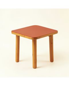 Cedar Bend Compact Balcony Table - Terracotta (synthetic illustration; no displayed measurements)