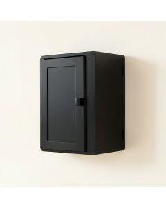 River Canyon Wall-Mounted Laundry Cabinet - Black (synthetic illustration; no displayed measurements)