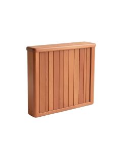 Dawn Crest Narrow Outdoor Storage Bench - Terracotta
