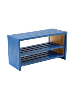 Maple Brook Shoe Storage Bench - Blue (synthetic illustration; no displayed measurements)