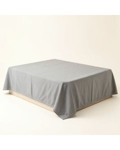 Clay Falls Flat Bed Sheet - Gray (synthetic illustration; no displayed measurements)