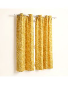 Ambesonne Yellow Window Curtains (synthetic illustration; no displayed measurements)