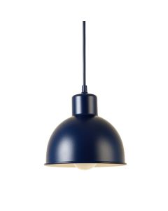 Flint Brook Pendant Light Suspended From One Plain Cable - Navy (synthetic illustration; no displayed measurements)