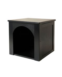 Cedar Bluff Empty Furniture-Style Litter Enclosure - Black