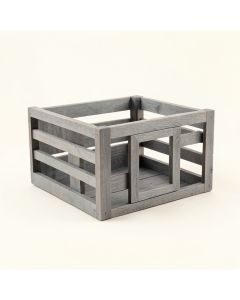 Linden Brook Empty Furniture-Style Pet Crate - Gray (synthetic illustration; no displayed measurements)