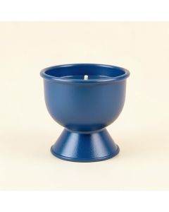 Olive Bend Empty Candle Holder - Blue (synthetic illustration; no displayed measurements)