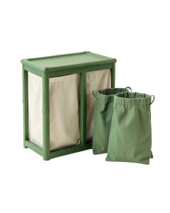 Cliff Bridge Laundry Sorting Station With Plain Removable Bags - Green (synthetic illustration; no displayed measurements)