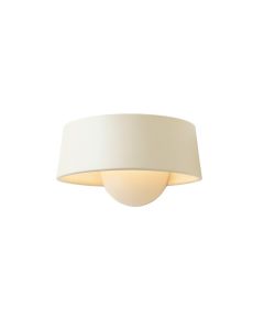 Olive Brook Wall Sconce Mounted On A Plain Wall - Ivory (synthetic illustration; no displayed measurements)