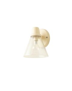 Shore Arc Wall Sconce Mounted On A Plain Wall - Cream (synthetic illustration; no displayed measurements)