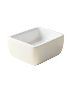 White Ceramic Rectangular Vessel Bathroom Sink