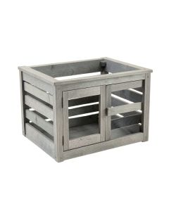 Briar Crest Empty Furniture-Style Pet Crate - Gray