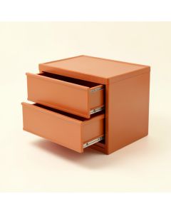 Juniper Crossing Small-Parts Storage Drawer Cabinet - Terracotta (synthetic illustration; no displayed measurements)