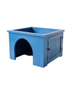 Ash Edge Empty Furniture-Style Litter Enclosure - Blue (synthetic illustration; no displayed measurements)