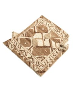 Quercia Geometric Tufted Wool Beige/Brown Area Rug