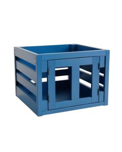 Brook Bend Empty Furniture-Style Pet Crate - Blue