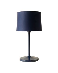 Willow Brook Table Lamp With A Plain Fabric Shade - Navy