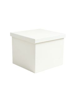 Olive Arc Closed Outdoor Storage Box - White