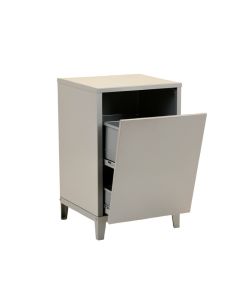 Cove Dell Freestanding Pull-Out Hamper Cabinet - Gray (synthetic illustration; no displayed measurements)