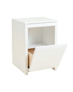 Summit Branch Freestanding Pull-Out Hamper Cabinet - White (synthetic illustration; no displayed measurements)