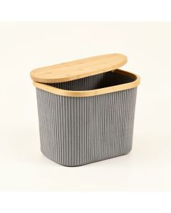 Holly Bluff Laundry Hamper - Gray (synthetic illustration; no displayed measurements)