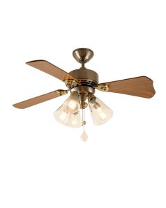 52 '' Poirier 5 - Blade Chandelier Ceiling Fan With Remote Control And Light Kit Included (synthetic illustration; no displayed measurements)
