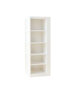 Alder Edge Narrow Cubby Tower - White (synthetic illustration; no displayed measurements)