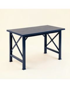 Heath Crest Empty Workshop Workbench - Navy (synthetic illustration; no displayed measurements)